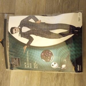 Spirit Black and White Striped Suit Halloween Costume Size Small